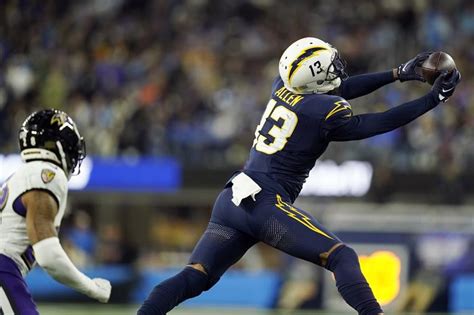 Chargers list wide receiver Keenan Allen as questionable for Sunday’s game at New England